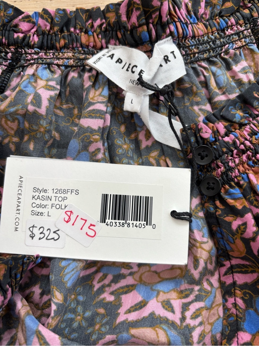 A Piece Apart Kasin Floral Puff-Sleeve Blouse - Picture 4 of 4